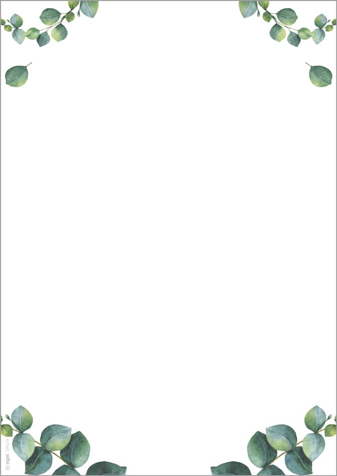 Sigel Design-Papier , Eucalyptus, , Din A4, 90 G/Qm, 2-Spaltig