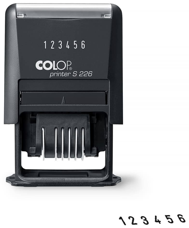 Colop Ziffernstempel Printer S226, 6-Stellig, Schwarz