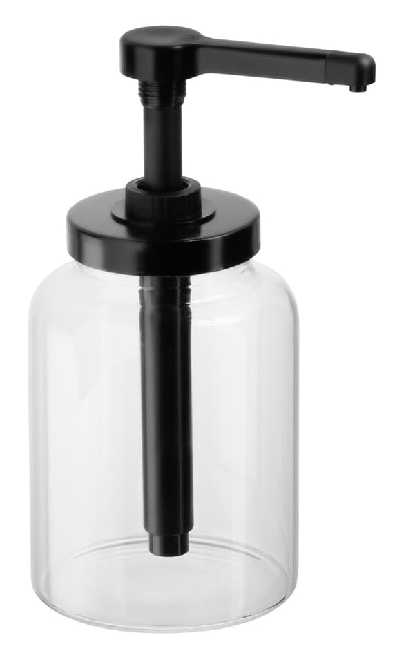 Aps Dosierspender Dispensa, 1,7 Liter, Transparent/Schwarz