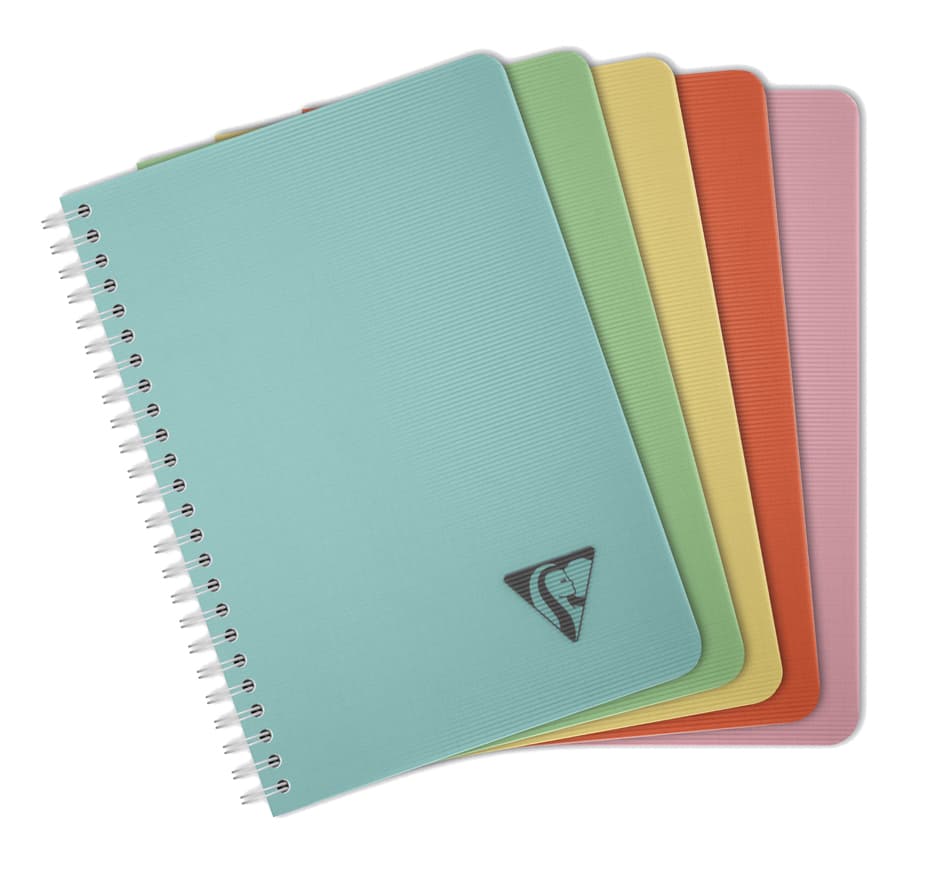 Clairefontaine Spiralbuch Linicolor, Din A5, Krapprot