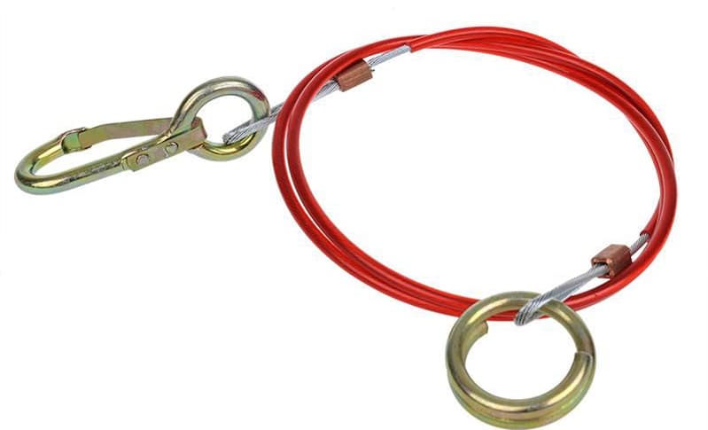 Iwh Abrissseil Für Anhänger, 1,0 M, Mit Haken Und Ösen