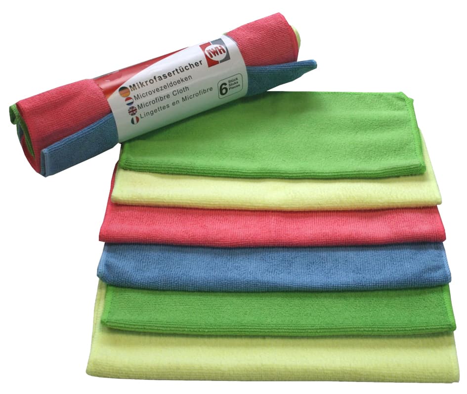 Iwh Microfaser-Allzwecktücher, 6er Pack