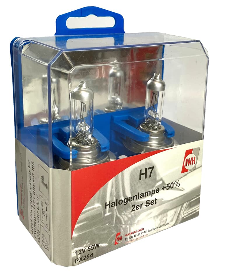 Iwh Kfz-Lampenersatzkasten Twinbox H7, 2-Teilig