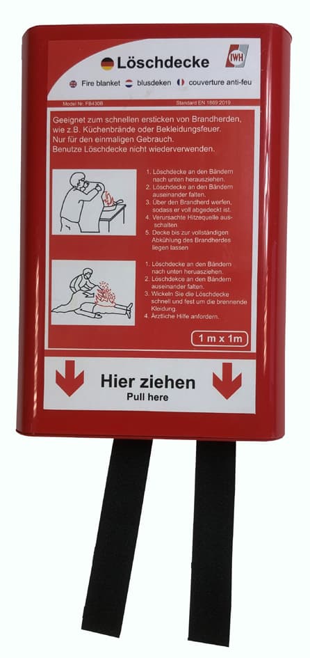 Iwh Feuerlöschdecke, Din En 1869, Glasgewebe