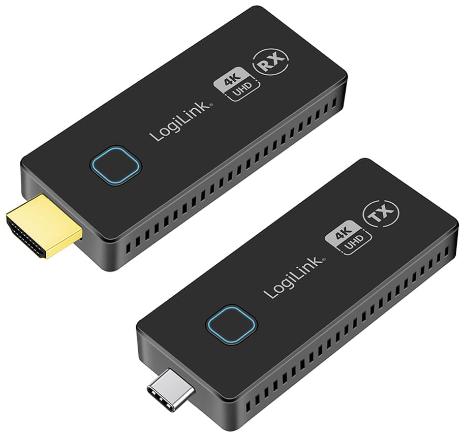 Logilink Wireless Hdmi Extender Set, 4k/30hz, 30 M, Schwarz