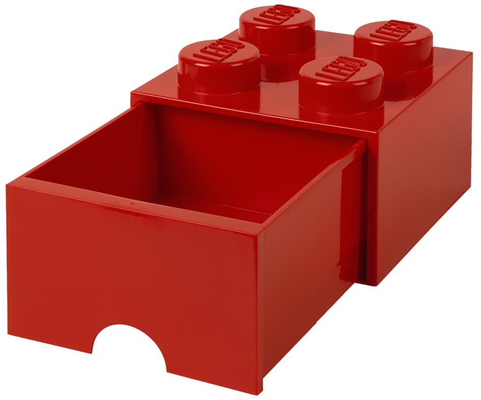 Lego Schubladenbox Storage Brick Drawer 4, 1 Schub, Rot