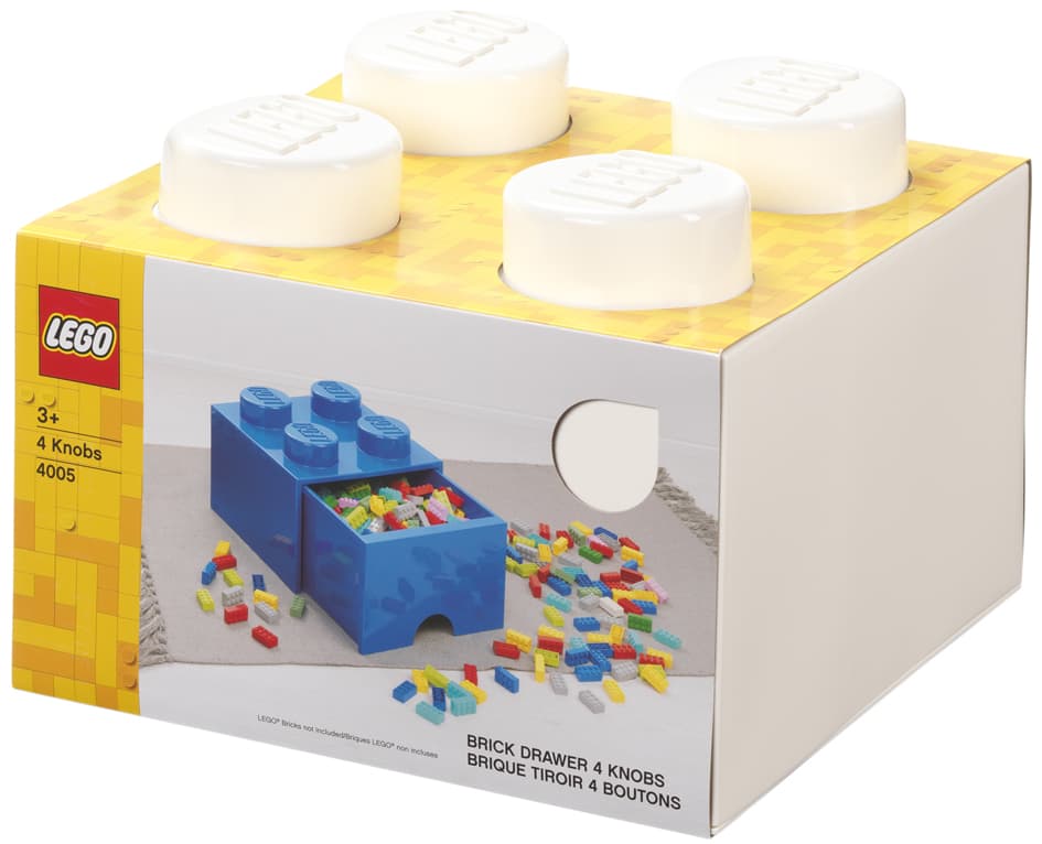 Lego Schubladenbox Storage Brick Drawer 4, 1 Schub, Weiß