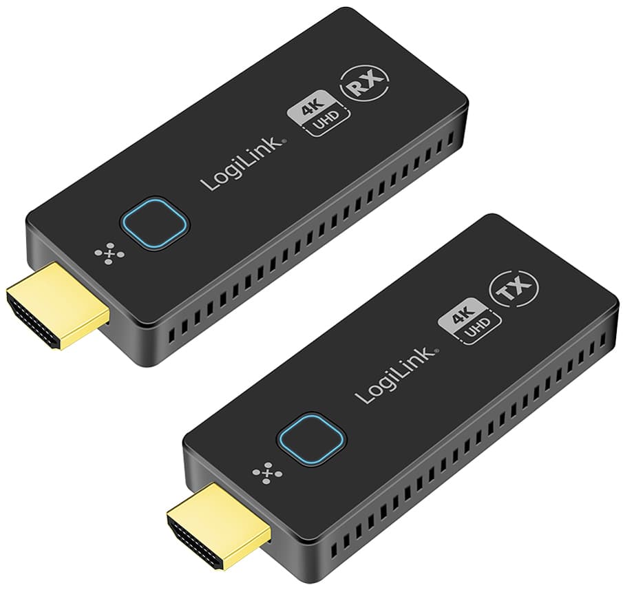 Logilink Wireless Hdmi Extender Set, 4k/30hz, 50 M, Schwarz