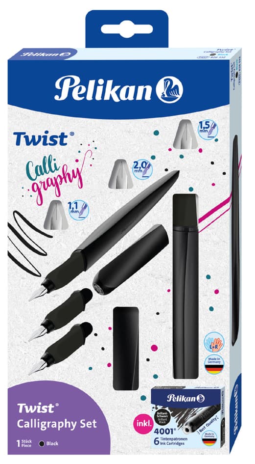 Pelikan Kalligrafie-Füllhalter Twist Calligraphy, Set