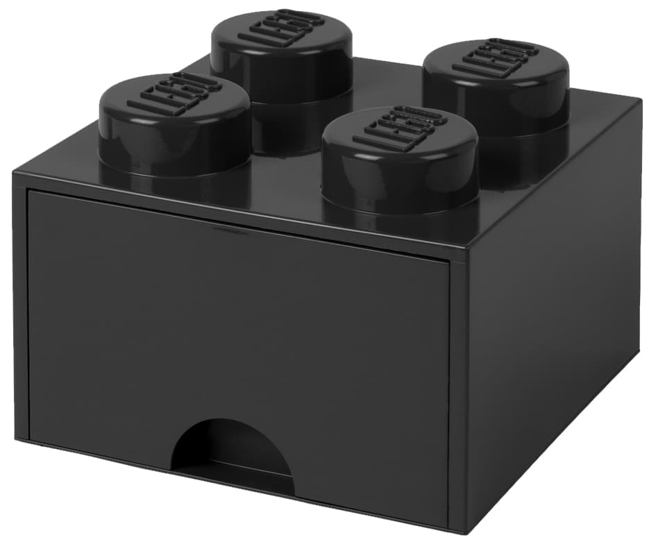 Lego Schubladenbox Storage Brick Drawer 4, 1 Schub, Schwarz