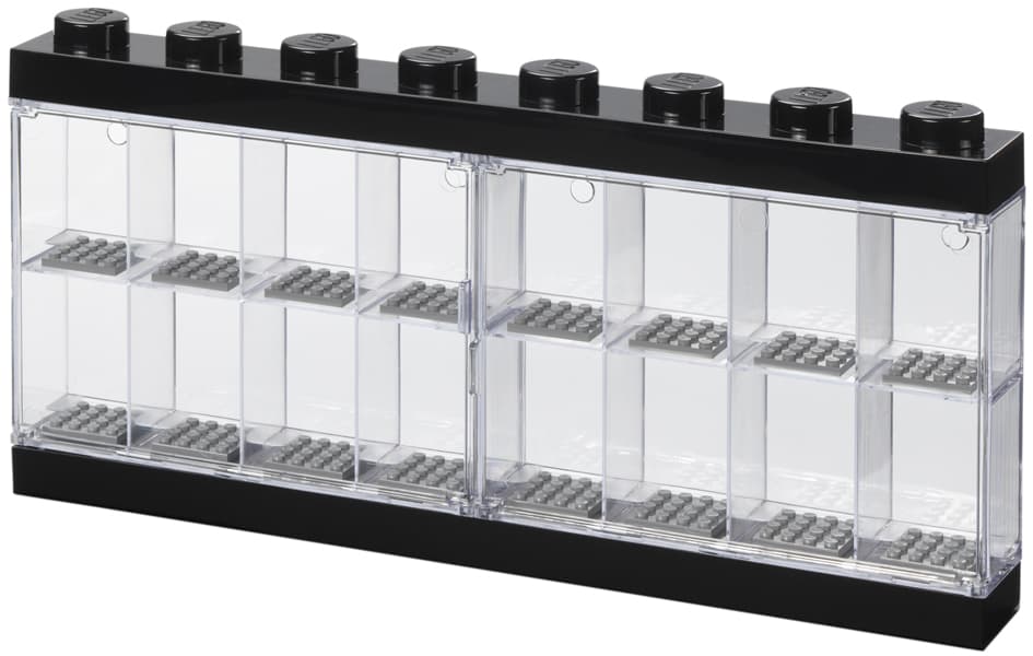 Lego Minifiguren-Schaukasten Display Case 16, Schwarz