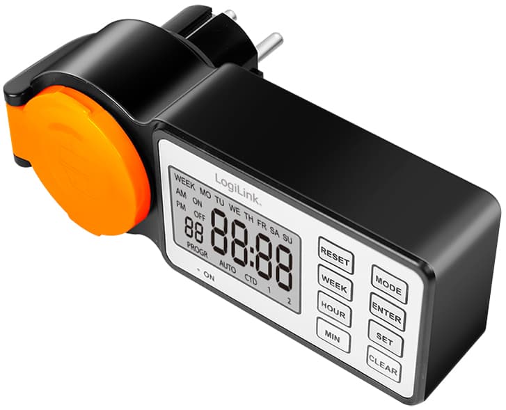 Logilink Digitale Zeitschaltuhr Outdoor, Ip44, 3.600 Watt