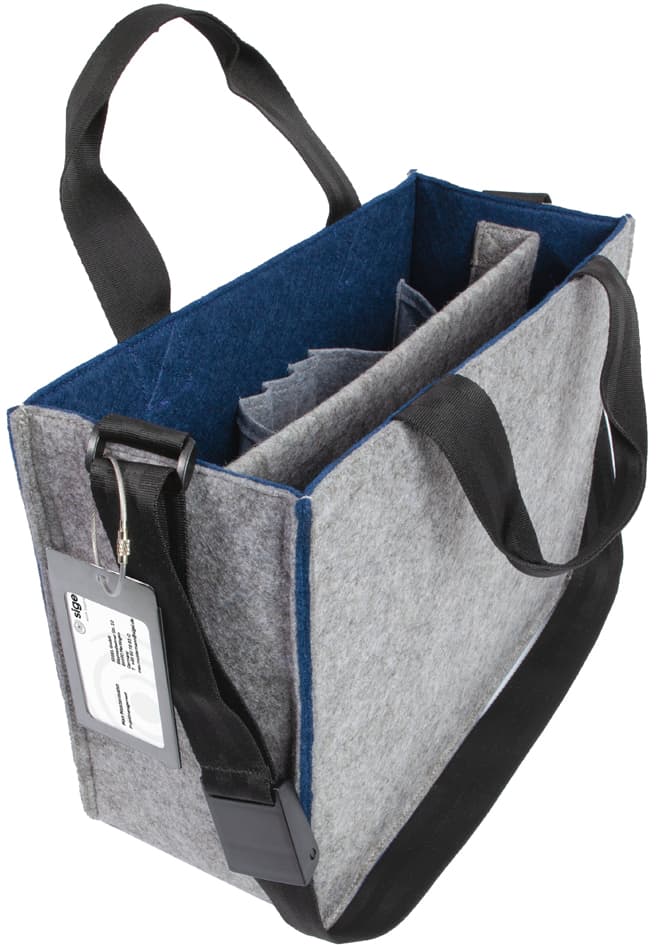 Sigel Business-Filztasche Desk Sharing Bag Bicolor M, Grau