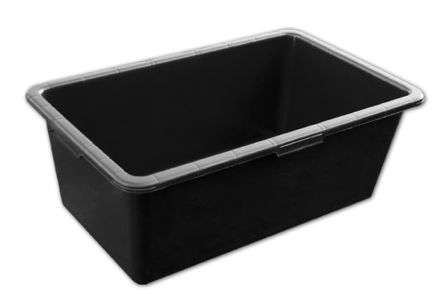 Bradas Mörtelwanne, Aus Pvc, 60 Liter, Schwarz