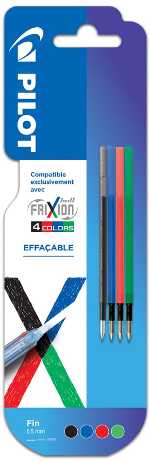 Pilot Ersatzmine Frixion 4 Colors, 4er Blister, Sortiert