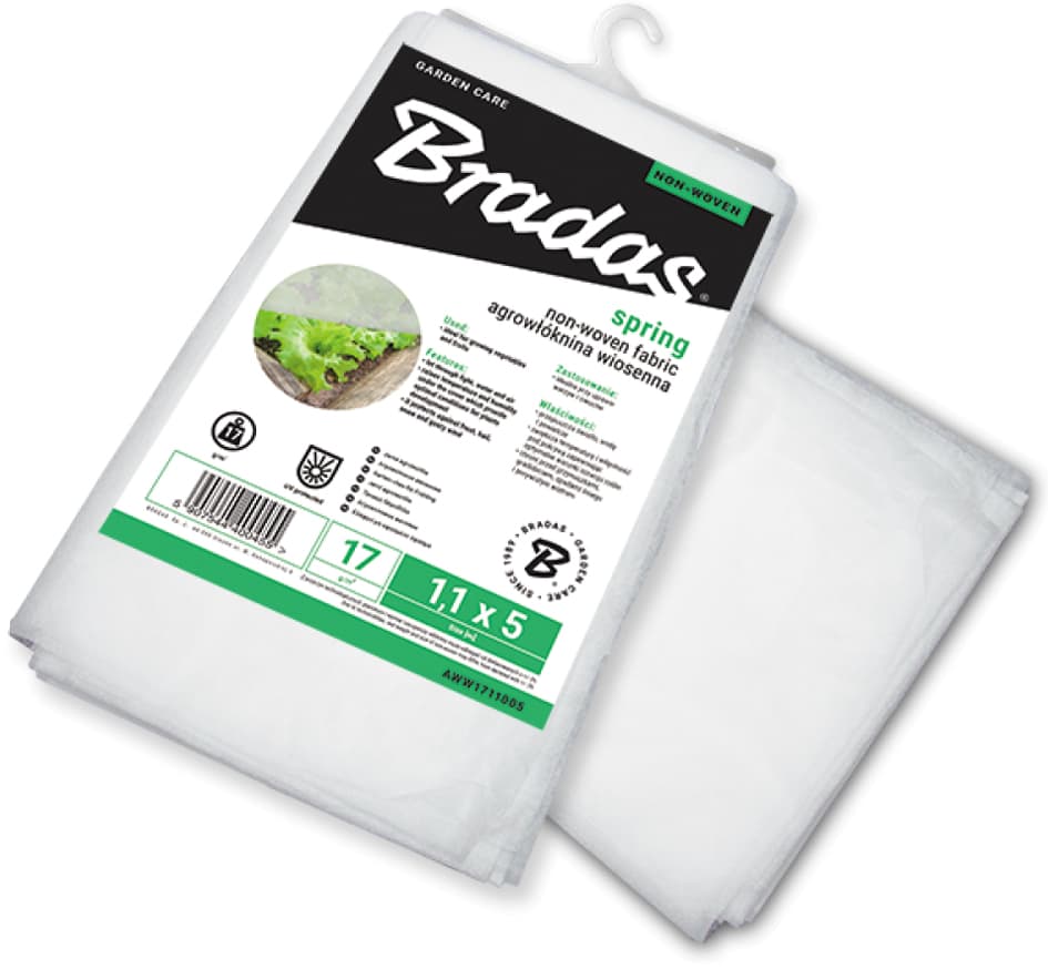 Bradas Abdeckvlies, 1,1 X 20 M, Weiß