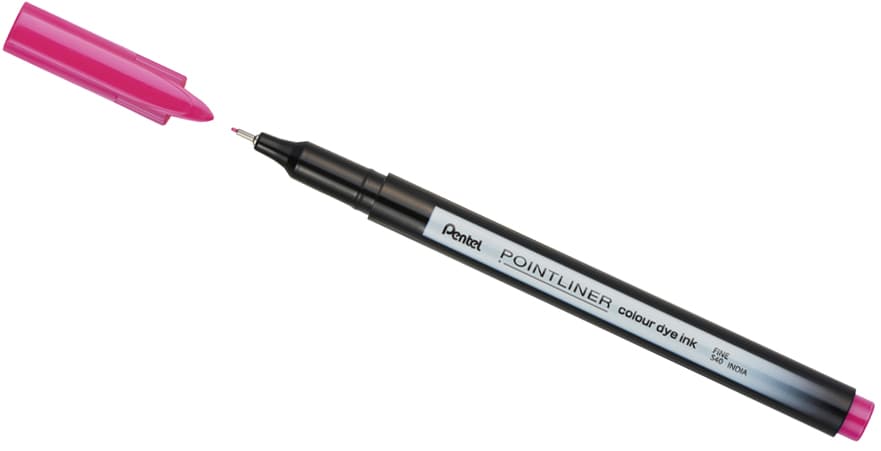 Pentelarts Fineliner Pointliner Colour Dye Ink, Display