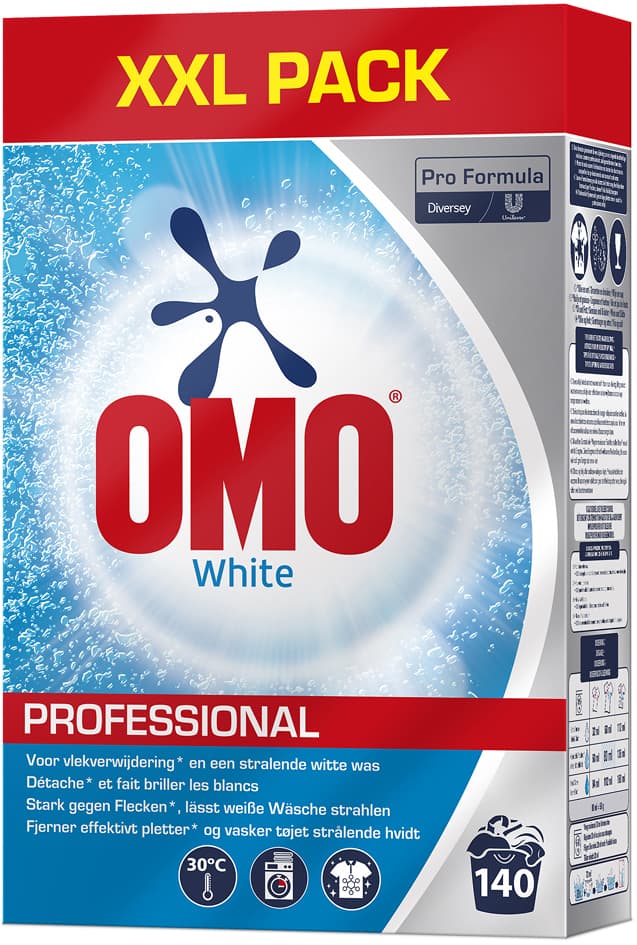 Omo Professional Waschpulver White, 140 Wl, 7 Kg