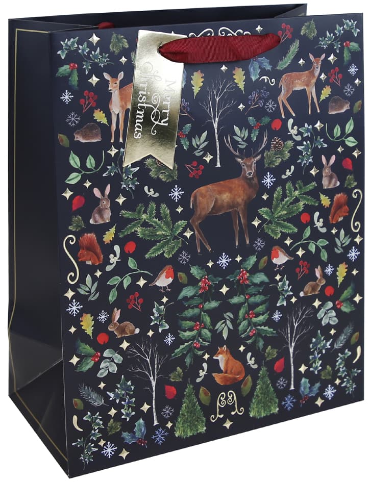 Clairefontaine Weihnachts-Geschenktüte , Weihnachtswald,