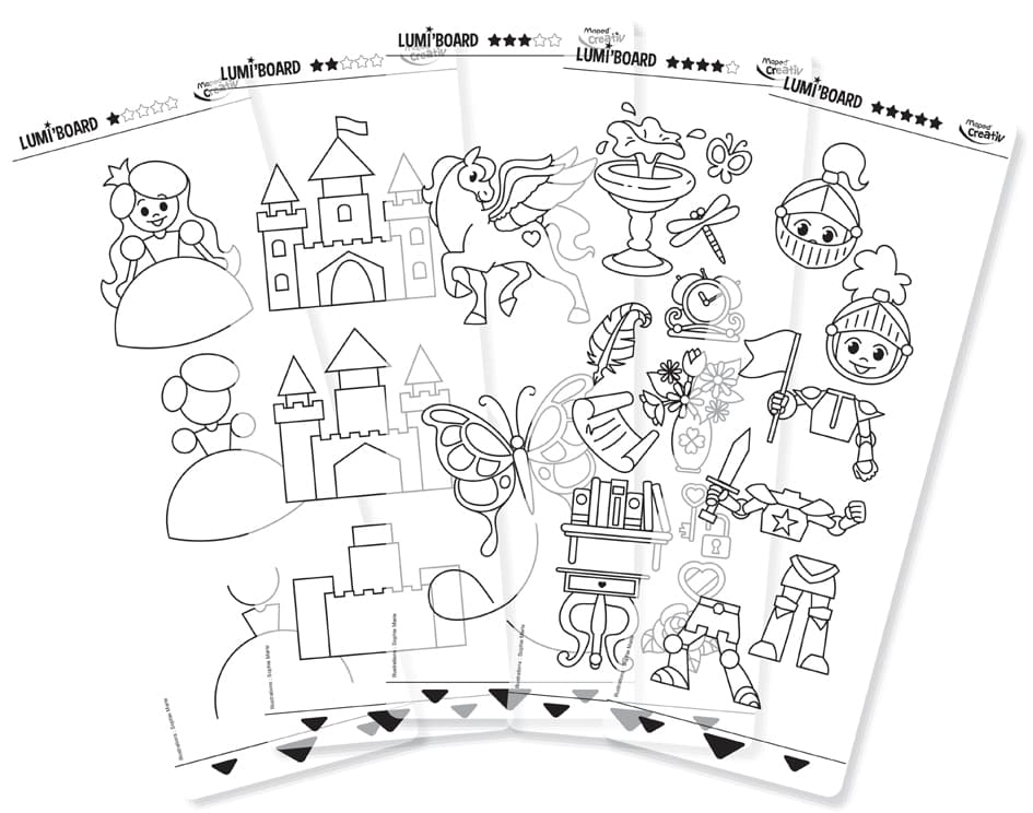 Maped Creativ Nachfüllpackung , Prinzessin,  Für Lumi Board