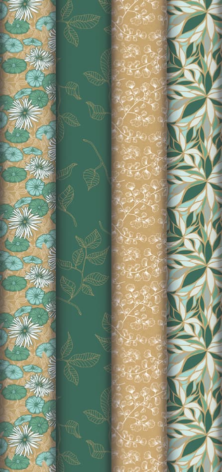 Clairefontaine Geschenkpapier , My Garden, , Im Display