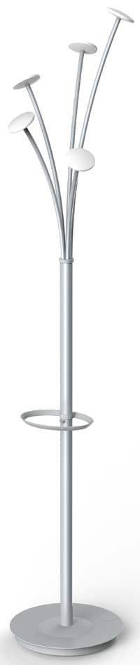 Alba Garderobenständer Festival, Höhe: 1.870 Mm, Weiß/Silber