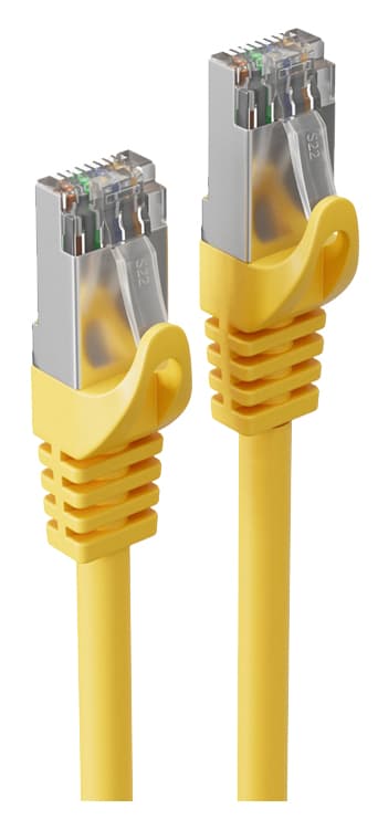 Shiverpeaks Patchkabel, Kat. 6a, S/Ftp, 1,0 M, Gelb