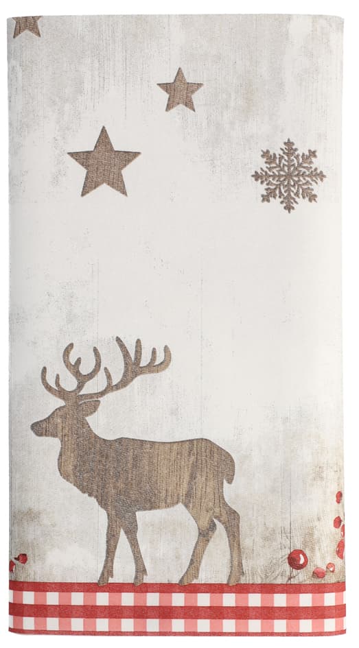 Papstar Weihnachts-Tischdecke , X-Mas Deer,