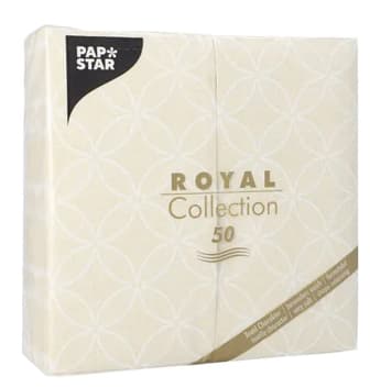 Papstar Bistro-Servietten , Royal Collection Circle Flowers,