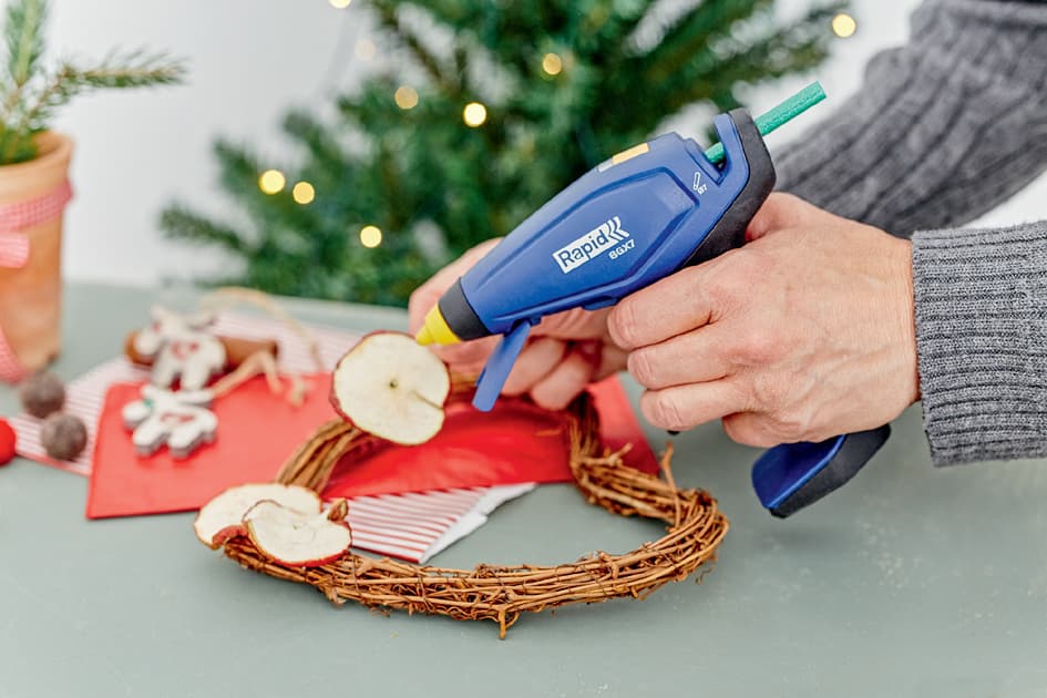 Rapid Akku-Heißlebepistole Bgx7, 10 Watt, Blau/Gelb