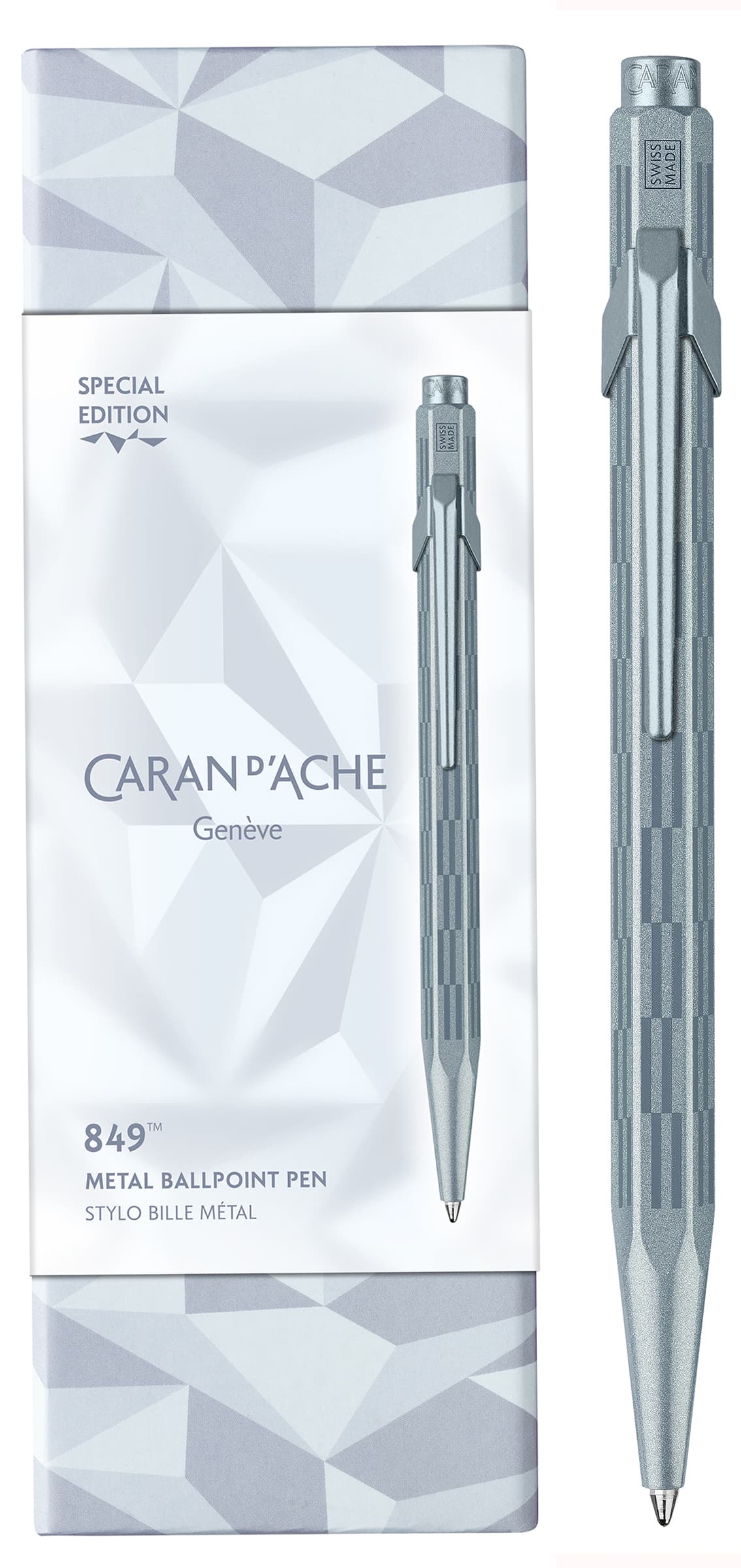 Caran D, Ache Druckkugelschreiber 849 Alpine Frost, Blau