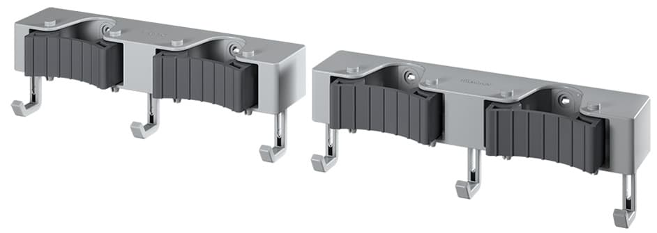 Metaltex Klemmleiste Hang-Up 4, 6 Haken, 2er Set