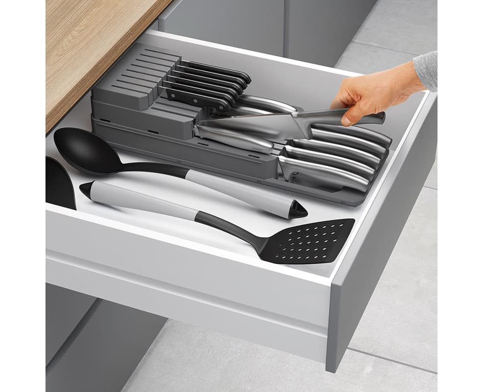 Metaltex Messer-Organizer Blade-Fit, Aus Pp, Grau