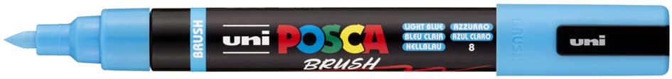 Posca Pigmentmarker Pc-5br Brush, Hellgrün
