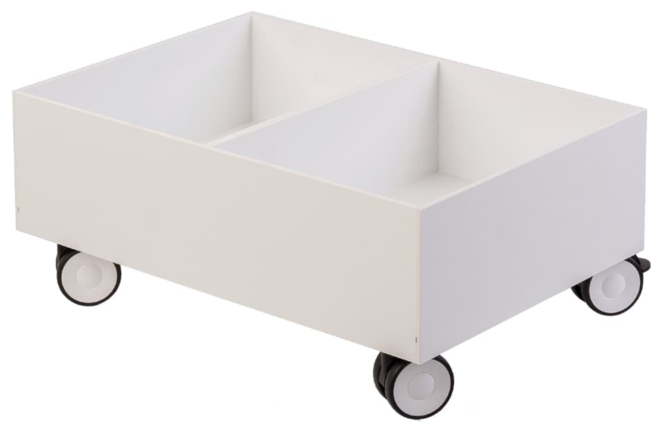 Paperflow Rollsockel Für 2 Wertstoffsammelboxen, Weiß