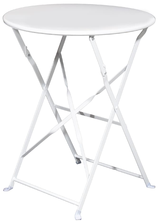 Paperflow Outdoor-Klapptisch Eden, Rund, Weiß