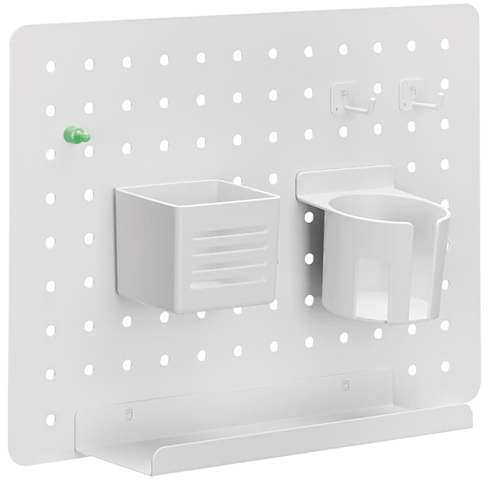 Logilink Lochplatten-Organizer, Für Wandmontage, Weiß