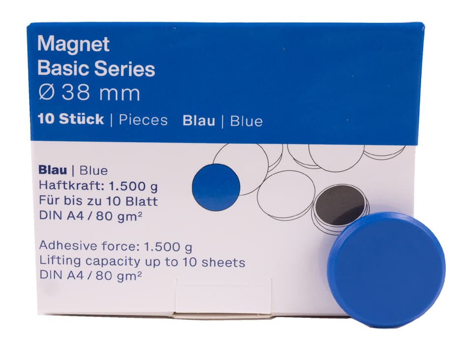 Magnetoplan Rundmagnet , Basic, , 32 Mm, Farbig Sortiert
