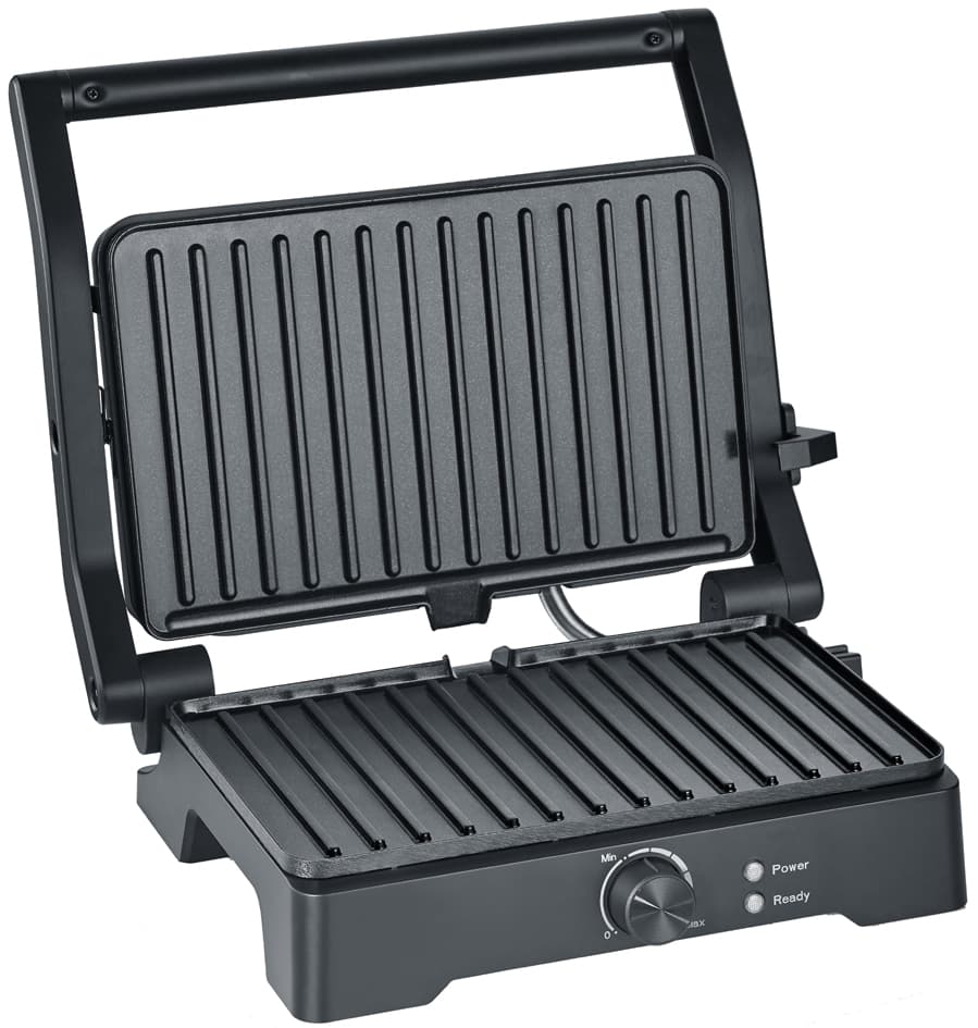 Severin Kontaktgrill / Paninimaker Kg 2391, Schwarz