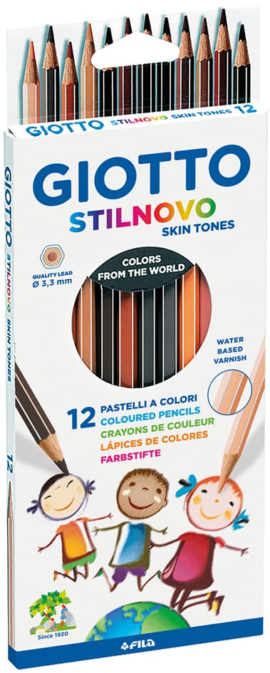Giotto Buntstifte Stilnovo Skin Tones, 12er Kartonetui