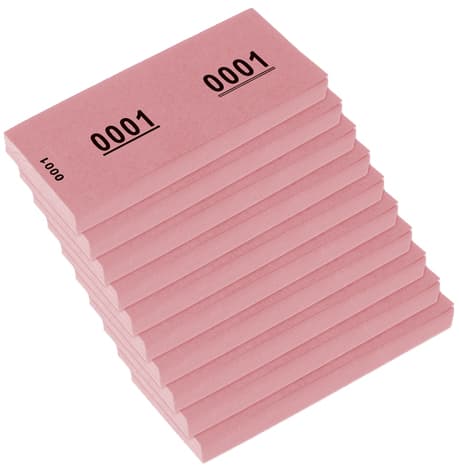 Kangaro Nummernblock 1-1000, 105 X 42 Mm, Rosa