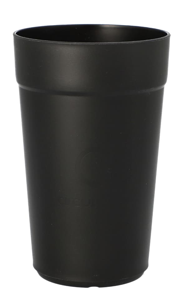 Papstar Circulware Mehrweg-Trinkbecher, Pp, 0,4 L, Schwarz