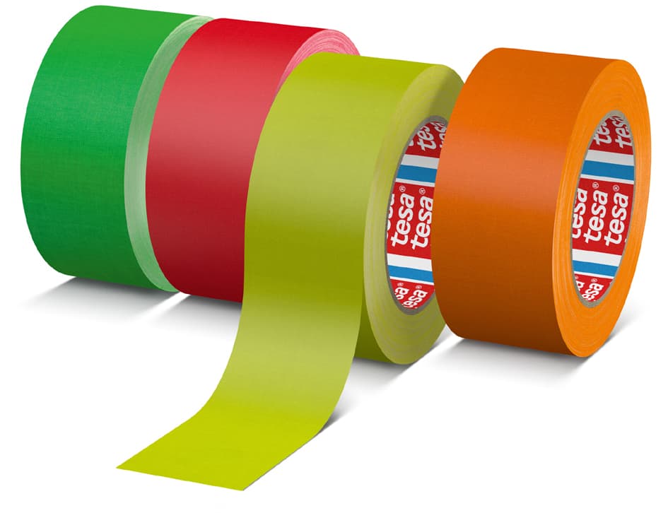Tesa Gewebeband 4671 Neon, 25 Mm X 25 M, Neon-Gelb