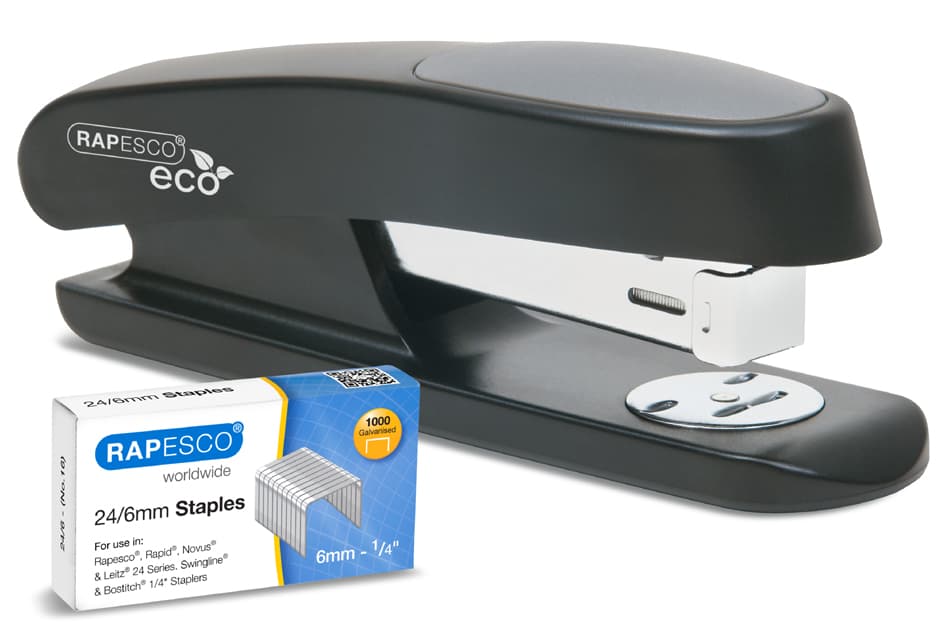 Rapesco Heftgerät Eco Sting Ray, Schwarz