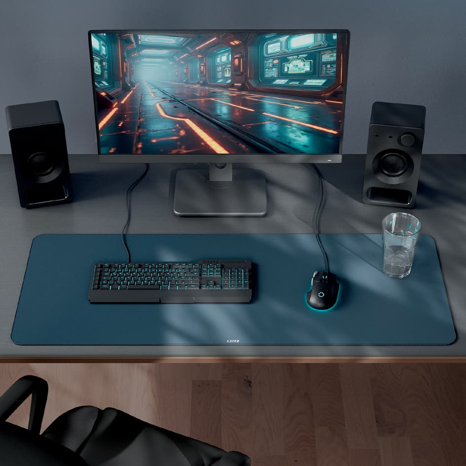 Leitz Gaming Maus Pad, (B)1.000 X (T)400 Mm, Dunkelgrau