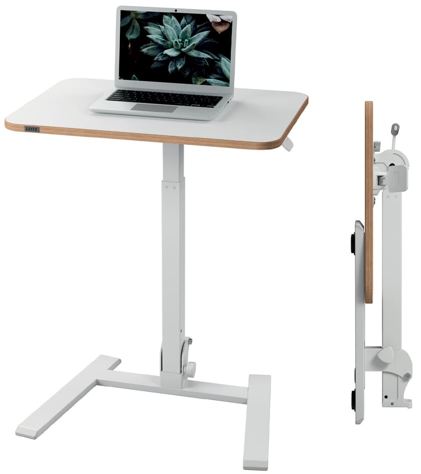 Leitz Sitz-Steh Workstation Ergo Compact, Klappbar, Weiß