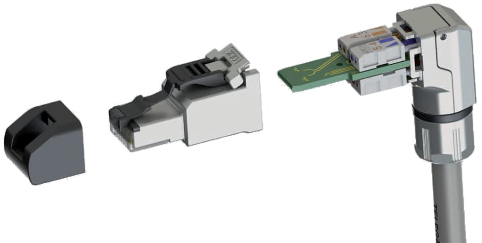 Telegärtner Rj45-Steckverbinder Mfp8 Kat.6a (Tief), T568a