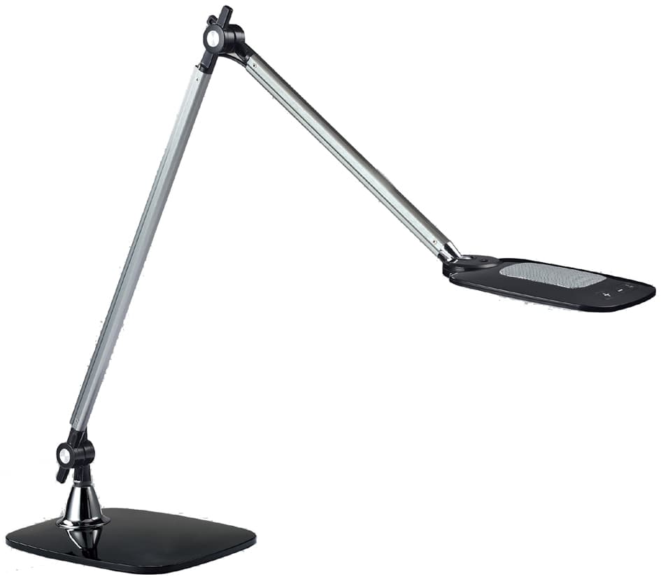 Paperflow Led-Tischleuchte Jim, Standfuß, Silber/Schwarz