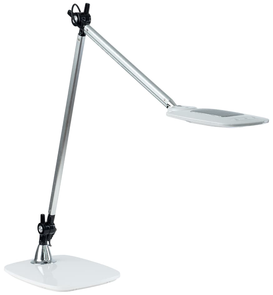 Paperflow Led-Tischleuchte Jim, Standfuß, Silber/Weiß