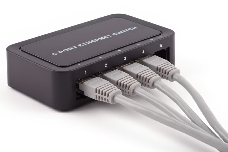 Shiverpeaks Netzwerk-Switch, 5-Fach, 100m, Schwarz